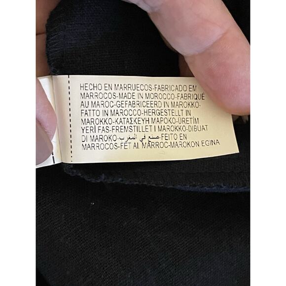 Zara Linen Navy Blue Sleeveless Button-down Maxi Shirt Dress Size XS - Picture 15 of 15